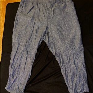 🌟 Old Navy Chambray Lounge Pants | Heathered Blue Gray | Plus Size 3X | NWOT🌟